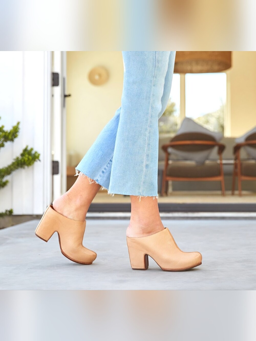 Kork-Ease Sagano Women's Brown Suede Mule Heels - Picture 7 of 7